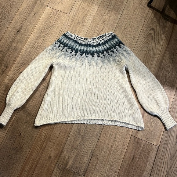 FREE PEOPLE Baltic Fairisle Pullover, size XS - Picture 3 of 9